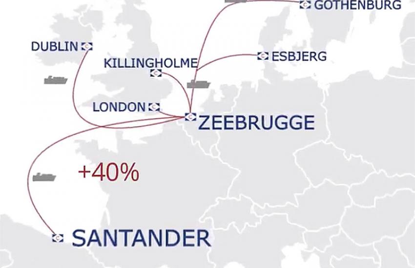 Increased Capacity Between Zeebrugge and Santander