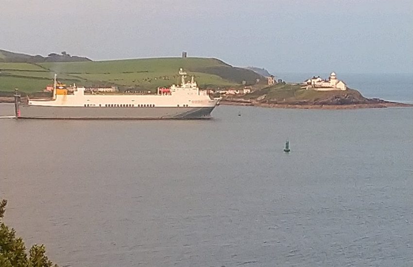 Leaving the Port of Cork